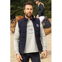 Gilet senza maniche Harcour Pona uomo Marino / bianco Blu