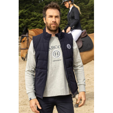 Gilet senza maniche Harcour Pona uomo Marino / bianco Blu