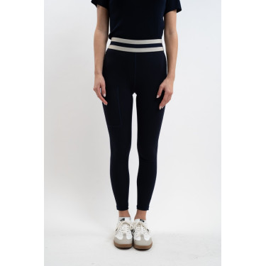 Leggings Volta Harcour Marino / lino Beige