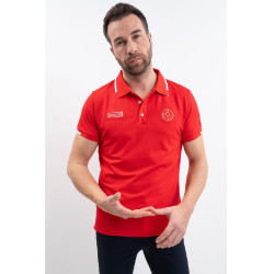 Polo Harcour Dranse uomo Swiss Equestrian Friends Rosso Polo Harcour Dranse uomo Swiss Equestrian Friends Rosso