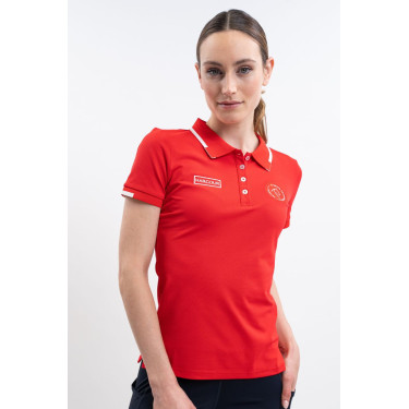 Polo Harcour Douve donna Swiss Equestrian Friends Rosso