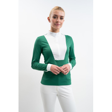 Polo da concorso Harcour Praga donna Verde smeraldo