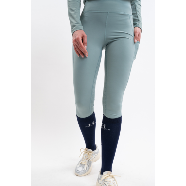 Leggings Harcour Louna Full Seat Verde grigio