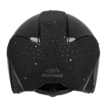 Casco da equitazione Swing H24 Lady Spark Nero brillante glitter
