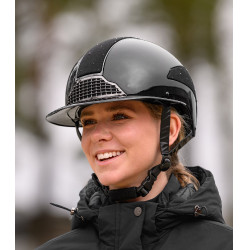 Casco da equitazione Swing H24 Lady Spark Nero brillante glitter