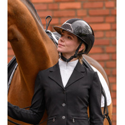 Casco da equitazione Swing H24 Lady Spark Nero brillante glitter