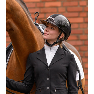 Casco da equitazione Swing H24 Lady Spark Nero brillante glitter