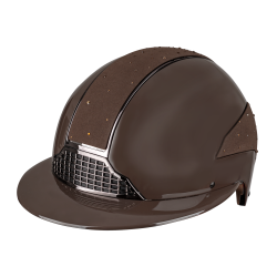 Casco da equitazione Swing H24 Lady Spark Marrone brillante glitter