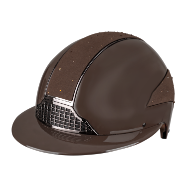 Casco da equitazione Swing H24 Lady Spark Marrone brillante glitter