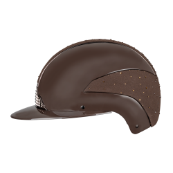 Casco da equitazione Swing H24 Lady Spark Marrone brillante glitter