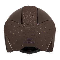 Casco da equitazione Swing H24 Lady Spark Marrone brillante glitter