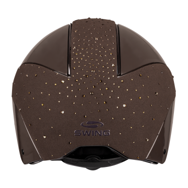 Casco da equitazione Swing H24 Lady Spark Marrone brillante glitter