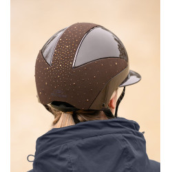 Casco da equitazione Swing H24 Lady Spark Marrone brillante glitter
