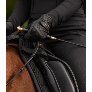 Frustino da dressage Noblesse Waldhausen Nero / oro rosa