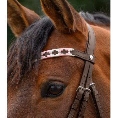 Fronte X-Line Polo marrone di Waldhausen Rosa / beige