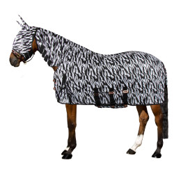 Coperta anti-mosche Imperial Riding Carly Zebra nera Nero