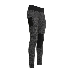 Leggings da equitazione Imperial Riding Diamond Bubble Kneegrip Nero