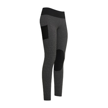 Leggings da equitazione Imperial Riding Diamond Bubble Kneegrip Nero