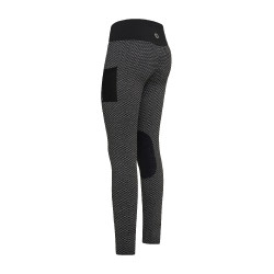 Leggings da equitazione Imperial Riding Diamond Bubble Kneegrip Nero