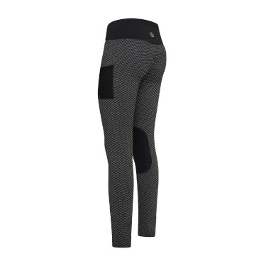 Leggings da equitazione Imperial Riding Diamond Bubble Kneegrip Nero