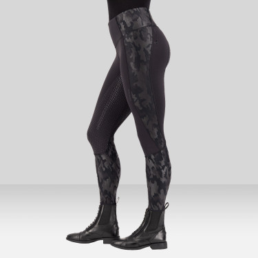 Leggings da equitazione Euro-Star Breez FullGrip Nero / mimetico Leggings da equitazione Euro-Star Breez FullGrip Nero / mimetico