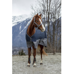 Coperta Equithème TYREX 600 D Marina / grigio Blu