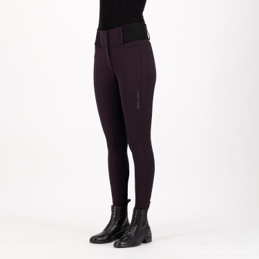 Leggings da equitazione Euro-Star Athletic leanline FullGrip Rosa nera Bordeaux