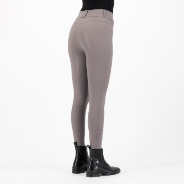 Pantaloni da equitazione HV Polo Favourite Midwaist FullGrip Sabbia scura Grigio