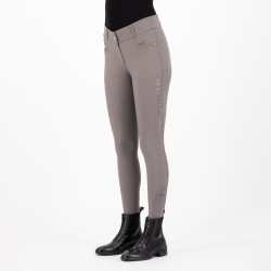 Pantaloni da equitazione HV Polo Favourite Midwaist FullGrip Sabbia scura Grigio