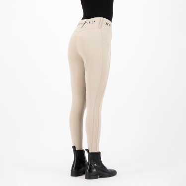Leggings da equitazione HV Polo Favourite Highwaist FullGrip Noce Beige