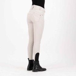 Pantaloni da equitazione HV Polo Ellen Highwaist FullGrip Grigio Zinco Beige