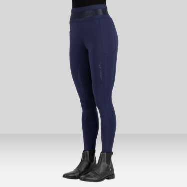 Leggings da equitazione Euro-Star Ares FullGrip Marina Blu marino