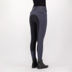 Pantaloni da equitazione Euro-Star Arielle Highwaist Grip Connect Full Magnete Grigio