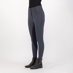Pantaloni da equitazione Euro-Star Arielle Highwaist Grip Connect Full Magnete Grigio