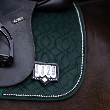 Portanumero per sottosella Imperial Riding Show and Glow Nero / coccodrillo nero