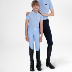 Pantaloni da equitazione Euro-Star Impressive FullGrip Kids Azzurro chiaro Blu Pantaloni da equitazione Euro-Star Impressive FullGrip Kids Azzurro chiaro Blu