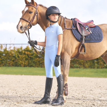 Pantaloni da equitazione Euro-Star Impressive FullGrip Kids Azzurro chiaro Blu Pantaloni da equitazione Euro-Star Impressive FullGrip Kids Azzurro chiaro Blu