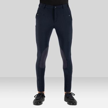 Pantaloni da equitazione Euro-star Gabriel Grip Connect Knee Notte Blu marino
