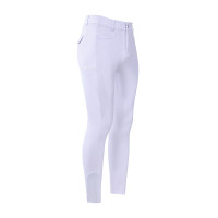 Pantaloni da equitazione Euro-Star Camelio grip al ginocchio da uomo Bianco