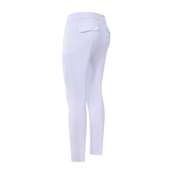 Pantaloni da equitazione Euro-Star Camelio grip al ginocchio da uomo Bianco