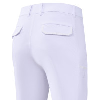Pantaloni da equitazione Euro-Star Camelio grip al ginocchio da uomo Bianco