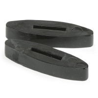 Fermareni in silicone Shires Nero