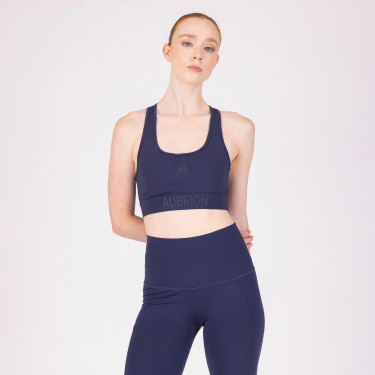Reggiseno sportivo React Shires Aubrion Mezzanotte Blu