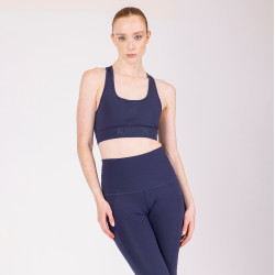 Reggiseno sportivo React Shires Aubrion Mezzanotte Blu