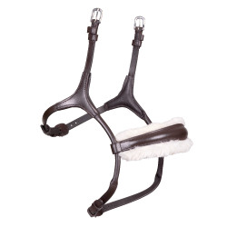 Capezzina tonda con fodera in pile Shires Velociti Rapida Marrone