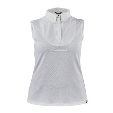 Camicia senza maniche con fiocco Shires Aubrion Bianco