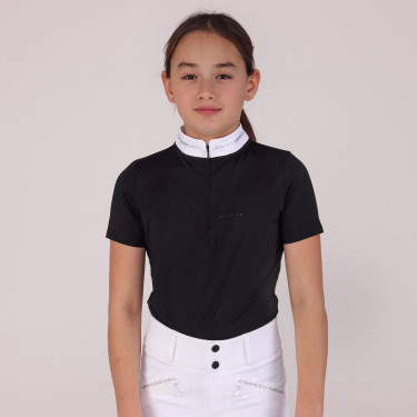 Camicia da concorso Optima LX giovane cavaliere Shires Aubrion Nero