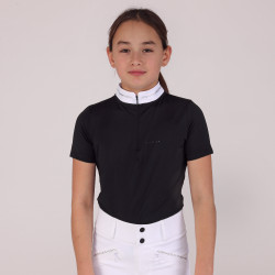 Camicia da concorso Optima LX giovane cavaliere Shires Aubrion Nero
