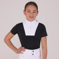 Camicia da concorso Optima MX giovane cavaliere Shires Aubrion Nero