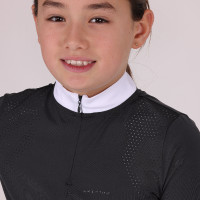 Camicia da concorso Optima Qx giovane cavaliere Shires Aubrion Nero